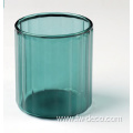 custom 450ml ribbed coloured cocktail glass tumbler